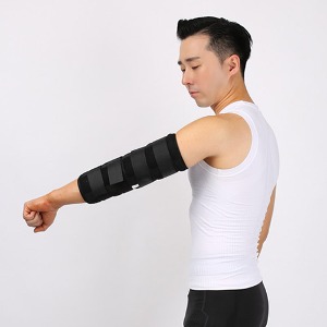 팔꿈치반깁스보조기 의료용 기브스 보호대 블랙